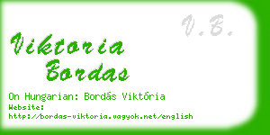 viktoria bordas business card
