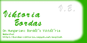 viktoria bordas business card